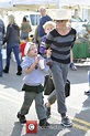 Oliver Phillips - Julie Bowen enjoys a day with her sons at a farmer's ...
