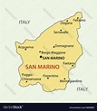Republic of san marino - map Royalty Free Vector Image