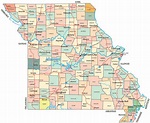 Mapa Político de Missouri
