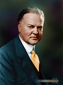 Herbert Hoover, 31st US President 1929-1933, colorized photo from ...