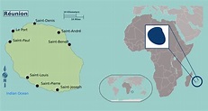 Detailed political map of Reunion | Reunion | Africa | Mapsland | Maps ...