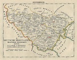 Litho.- Karte, aus Schliebens Atlas von Europa, "A. Deutsche Erbstaaten ...