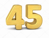3d number 45 gold Stock Photo by ©imagerun 93539826