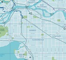 Surrey area road map - Ontheworldmap.com