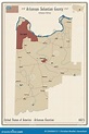 Map of Sebastian County in Arkansas Stock Vector - Illustration of ...