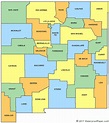 New Mexico Map Of Counties – Map Vector