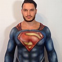 Superman inspired bodypainting! See the full video by clicking on the ...