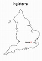 Blog de Geografia: Mapa da Inglaterra para Imprimir e Colorir