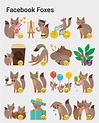 Facebook Foxes sticker set | Stickers