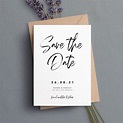 Save the Date, Simple Save the Date, Personalised Save the Date, Save ...