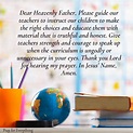 10 Powerful Prayers for Teachers
