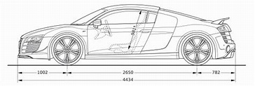 Audi R8 GT - Abmessungen & Technische Daten - Länge, Breite, Höhe ...