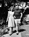 EH5638P ca. 1941 Martha Gellhorn and Ernest Hemingway walking arm-in ...
