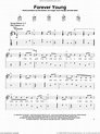 Forever Young sheet music for guitar solo (chords) (PDF)