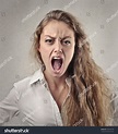 Angry Blonde Woman Screaming Stock Photo 646569739 | Shutterstock