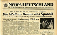 LeMO-Objekt: Zeitung "Neues Deutschland", 09.10.1957