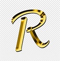 Oro letra r ilustración, mayúscula r, diverso, alfabeto png | PNGEgg