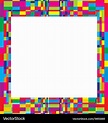 Colorful frame design Royalty Free Vector Image