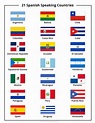 Spanish-Speaking Countries Map and Game Cards