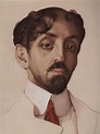 Portrait of M. Kuzmin, 1909 - Konstantin Somov - WikiArt.org