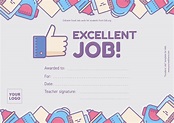 Free Printable Good Job Cards
