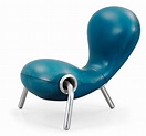 A Marc Newson 'blue neoprene Embryo Chair by Idée, Japan. - Bukowskis