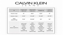 Calvin Klein Jeans Size Chart: Get the Perfect Fit – SizeChartly