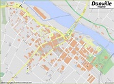 Downtown Danville Map - Ontheworldmap.com