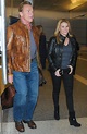 Arnold Schwarzenegger looks cheerful with girlfriend Heather Milligan ...