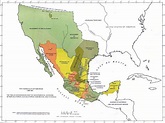 Map of Mexico 1786 - 1821