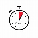 5 minutes timer vector symbol color style 7224667 Vector Art at Vecteezy