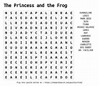 Download Word Search on The Princess and the Frog