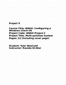 WNDX Project.docx - Project 4 Course Title: WNDX: Configuring a Windows ...