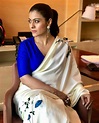 Actress Kajol Beautiful in White Saree Still | CineHub