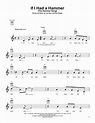 If I Had A Hammer (The Hammer Song) | Sheet Music Direct