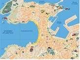 A Coruña Vector map | Order and download A Coruña Vector map