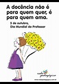 5 de outubro: DIA MUNDIAL DO PROFESSOR - Diário PcD