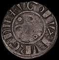 1305-1315 Kingdom of France Hugh V, Duke of Burgundy BI Denier Medieval ...