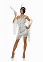 Women's Dazzling Silver Flapper Costume | Gatsby party outfit, Flapper ...