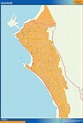 Iquique map from Chile | Wall maps of the world & countries for Australia