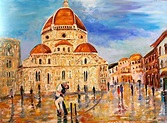 Karen Tarlton: Original oil painting commission Florence Italy by Karen ...