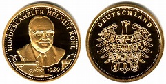 Deutschland Goldmedaille 1999 Bundeskanzler Helmut Kohl PP | MA-Shops