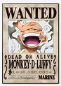 Wanted Poster Luffy Poster Luffy Gear 5 Sun God Nika - Etsy Sweden