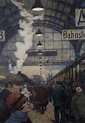 Hans Baluschek, Bahnhofshalle (Lehrter Bahnhof), 1929 Edward Hopper ...