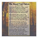 The Road Not Taken - Robert Frost Poem Poster | Robert frost poems ...