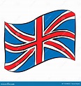 Dibujo De Lápiz De La Bandera De Reino Unido Stock de ilustración ...