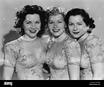 The Fontane Sisters Chesterfield Supper Club 1948 Stock Photo - Alamy