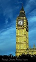 Londres - Big Ben o Torre del reloj - Parlamento - Río Támesis - 4 ...