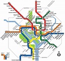 Washington, dc, du plan du métro - Wa dc carte de métro (District de ...