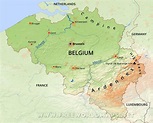 Mapa geograficzna Belgii: topografia i cechy fizyczne Belgii